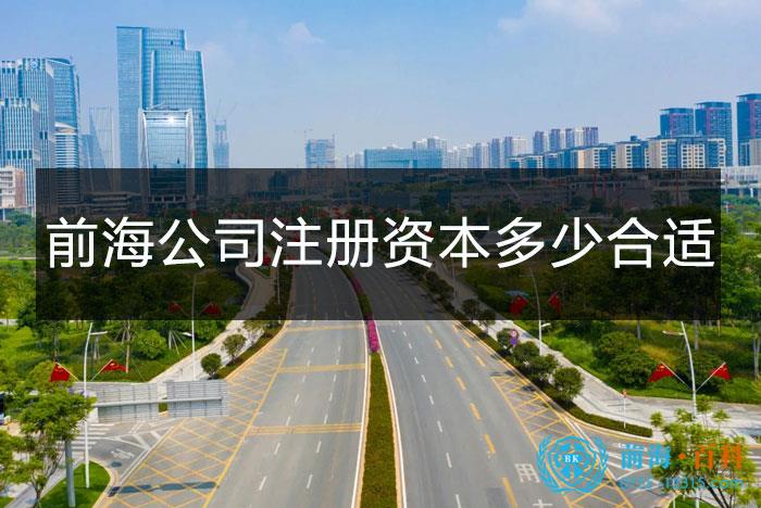 前海公司的注册资本多少合适